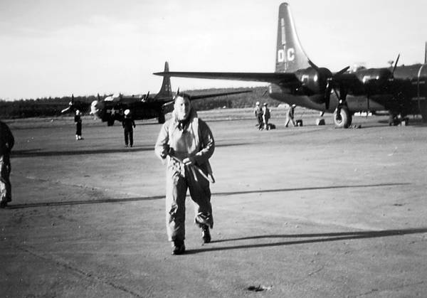 The aircraft on the right is PB4Y-2 Bureau No. 59645 just after landing  at NAS Whidbey Island on its return from deployment at NAS Kodiak AK in 1948.