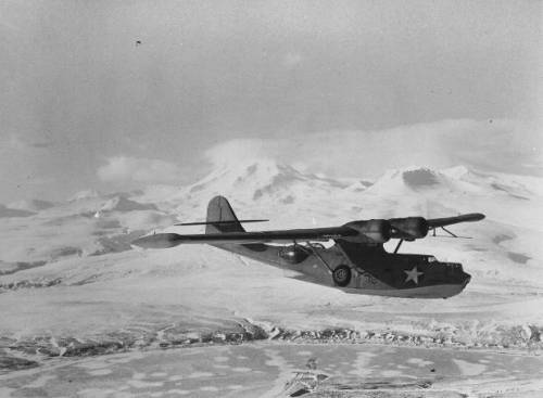 Navy PBY patrol aircraft.