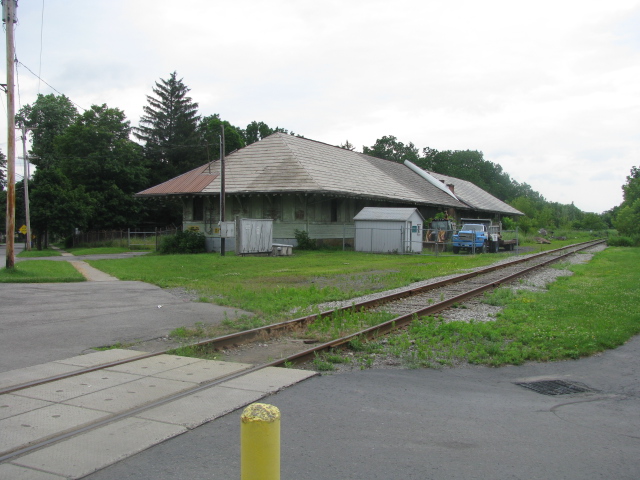 New York Central passenger rail station in Brockport New York-moved from original location