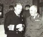 Admiral Sir Guy Royle with Australian General Blamey