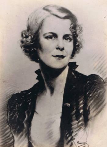 A portrait of Mrs. Harry (nee Joan Webber) Reid by Count Mario Grixoni