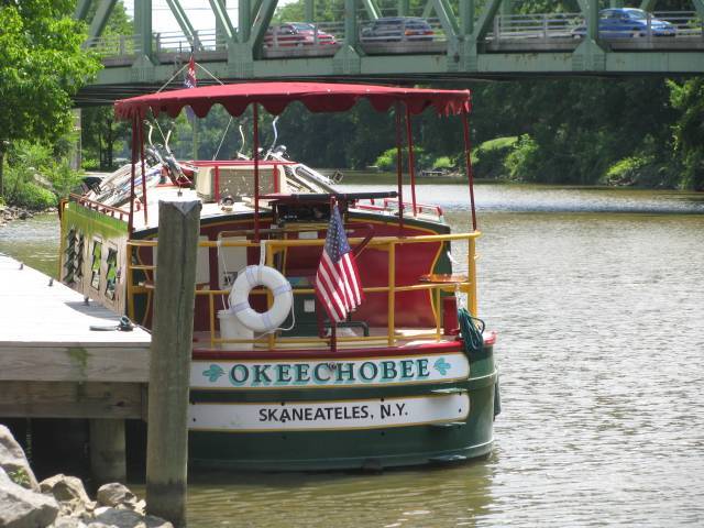 Port side to, at Bushnell's Basin, looking east.