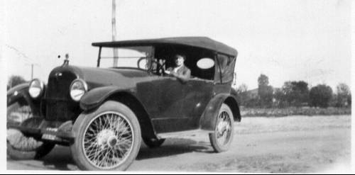 An early 20th century "touring" car. Often used in Decoration Day parades to include aging veterans in the parade, usually with the top down.